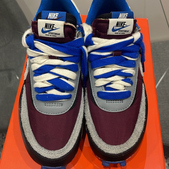 Nike Sacai LD Waffle Maroon/ Team Royal - Picture 5 of 8